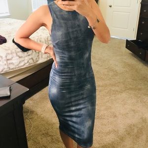 Denim In Disguise Dress - Blue